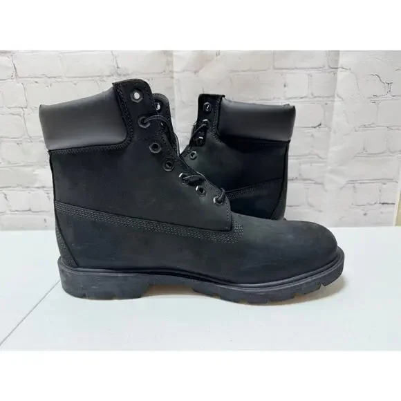 Timberland Classic 6-Inch Waterproof Black Nubuck Boots – Men’s Size 9.5 NEW/NIB - Picture 7 of 9